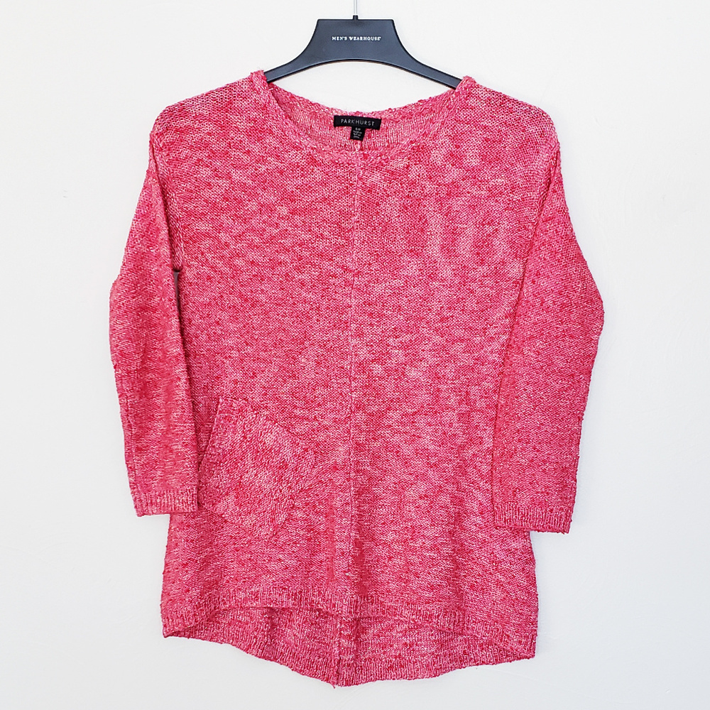 Parkhurst Red 3/4 Sleeve Sweater - Small